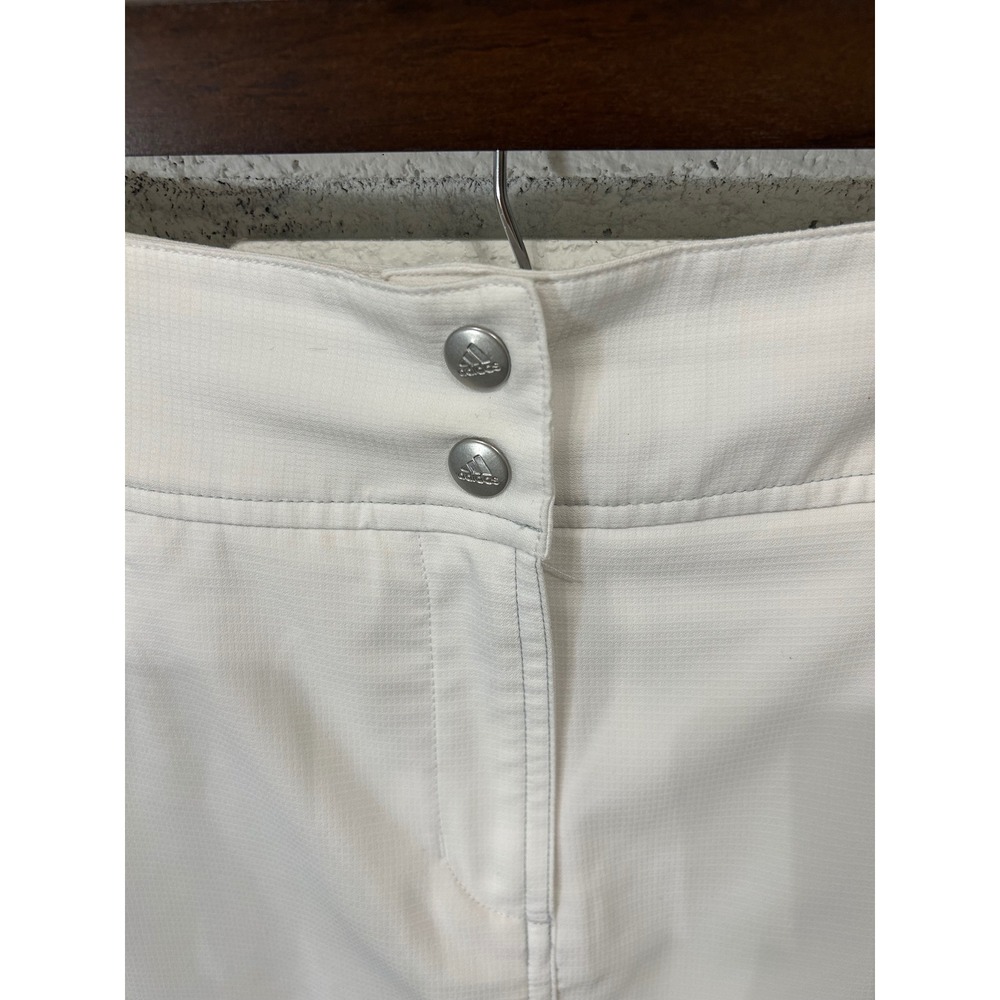 Adidas ClimaCool Golf Skort Womens 10 White Athletic Tennis Skirt Mini - Picture 2 of 4